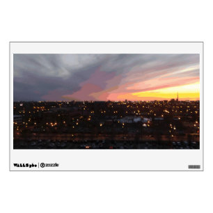 Sunset - April 6, 2018 7:34PM. Wall Decal