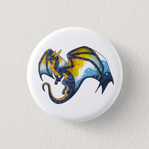 Sunset Aroace Pride Dragon Button