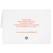 'Sunset Arrival' Card (Back Horizontal)