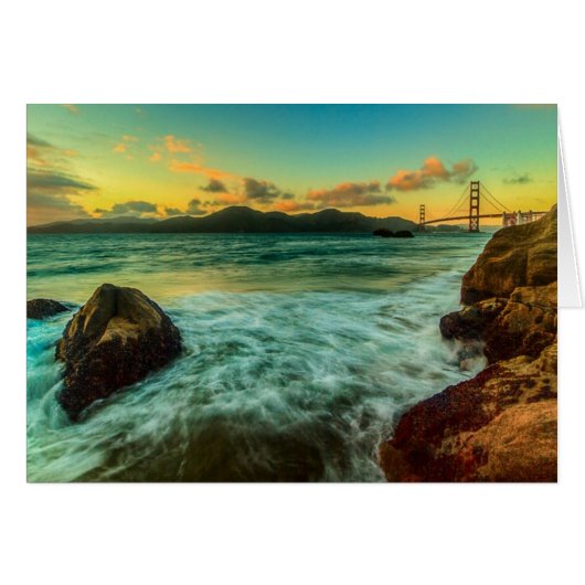 Sunset at Baker Beach Cards (Front Horizontal)