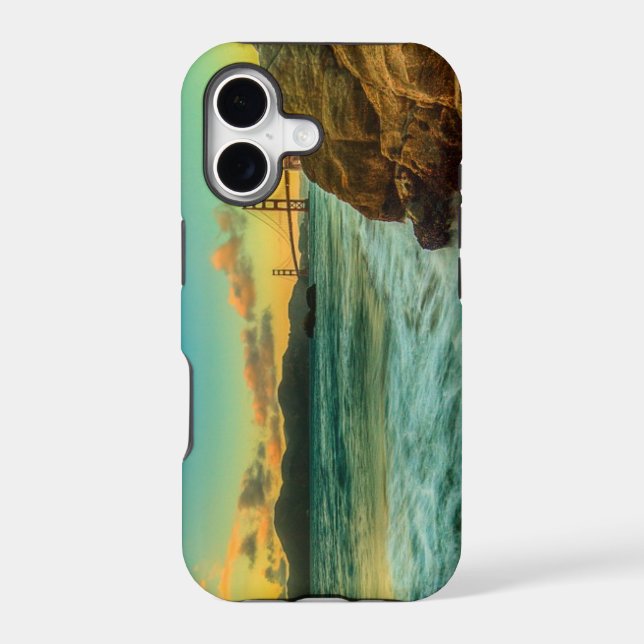 Sunset at Baker Beach Iphone Case (Back)