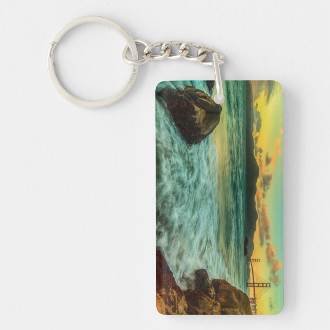Sunset at Baker Beach Keychain (Front)