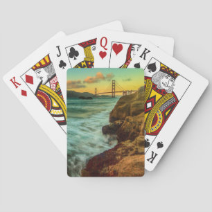 Sunset at Baker Beach Poker Cards