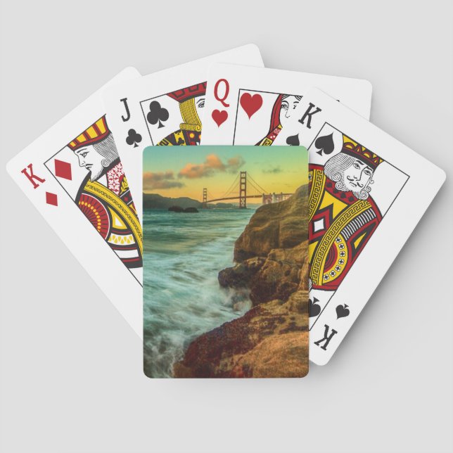 Sunset at Baker Beach Poker Cards (Back)
