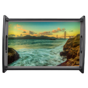 Sunset at Baker Beach Serving Tray