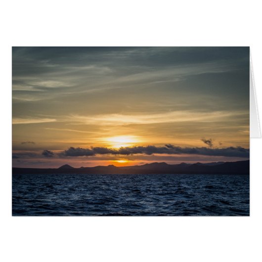 Sunset at Bartolome Island Cards (Front Horizontal)