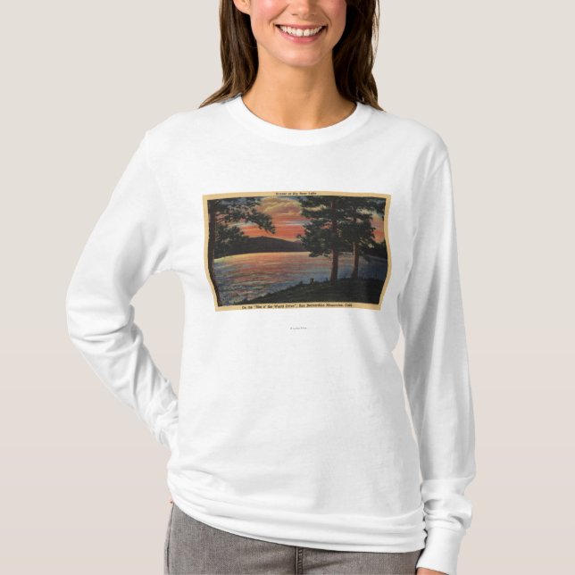 Sunset at Big Bear Lake T-Shirt (Front)