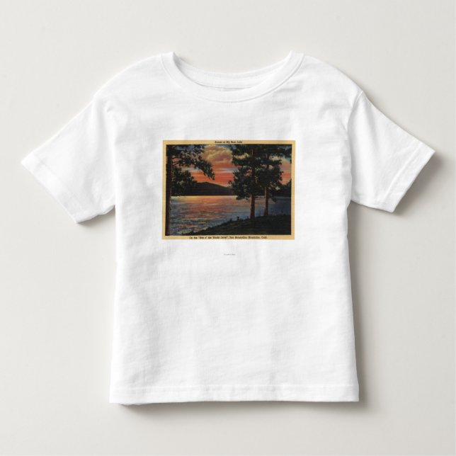Sunset at Big Bear Lake Toddler T-shirt (Front)