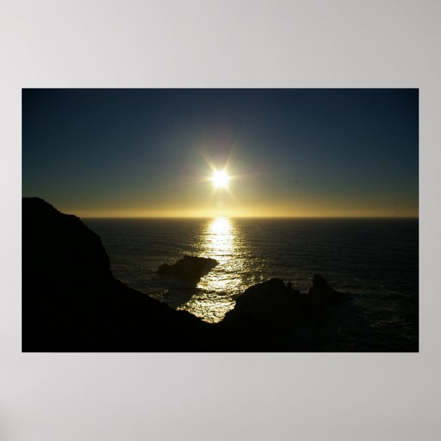Sunset at Big Sur Poster (Front)