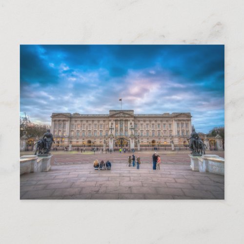 Sunset at Buckingham Palace London Postcard