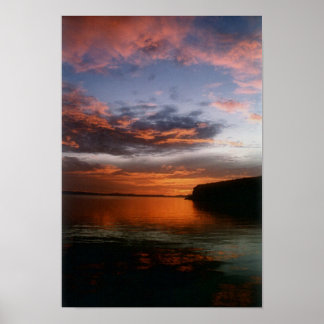 Sunset at Buster's Cove Poster