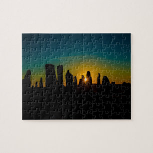 Sunset at Callanish 1 Stone Circle Jigsaw Puzzle