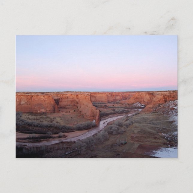 Sunset at Canyon de Chelly Postcard (Front)