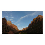 Sunset at Canyon Junction at Zion National Park Poster