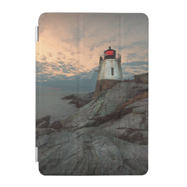 Sunset At Castle Hill Lighthouse iPad Mini Cover (Front)