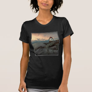 Sunset At Castle Hill Lighthouse T-Shirt