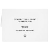 SUNSET AT CHINA BEACH JPEC CARDS (Back Horizontal)