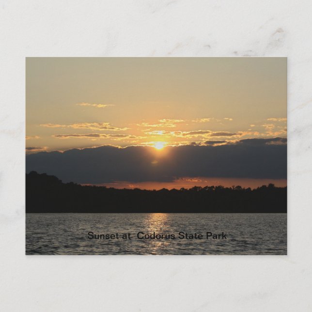 Sunset at Codorus State Park Postcard (Front)
