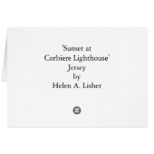 SUNSET AT CORBIERE LIGHTHOUSE (Back Horizontal)