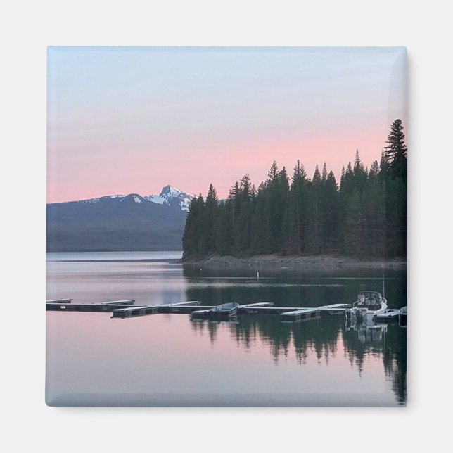 Sunset at Crescent Lake, OR Magnet (Front)