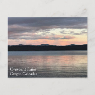 Sunset at Crescent Lake, Oregon Postcard