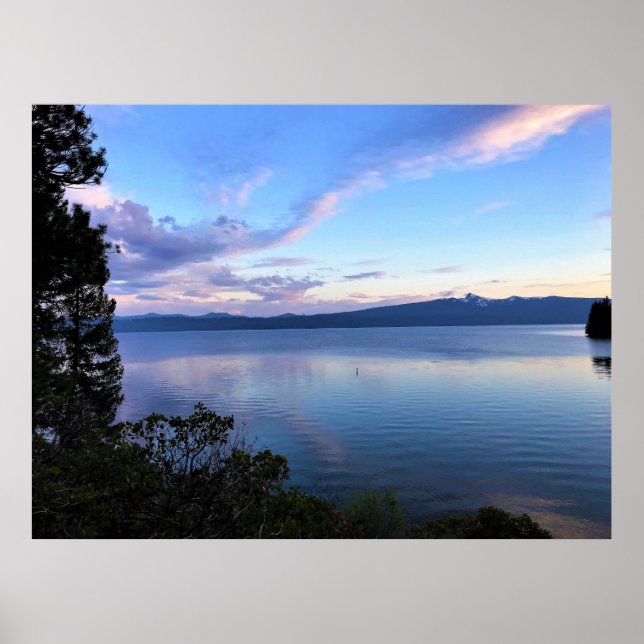 Sunset at Crescent Lake, Oregon Poster (Front)
