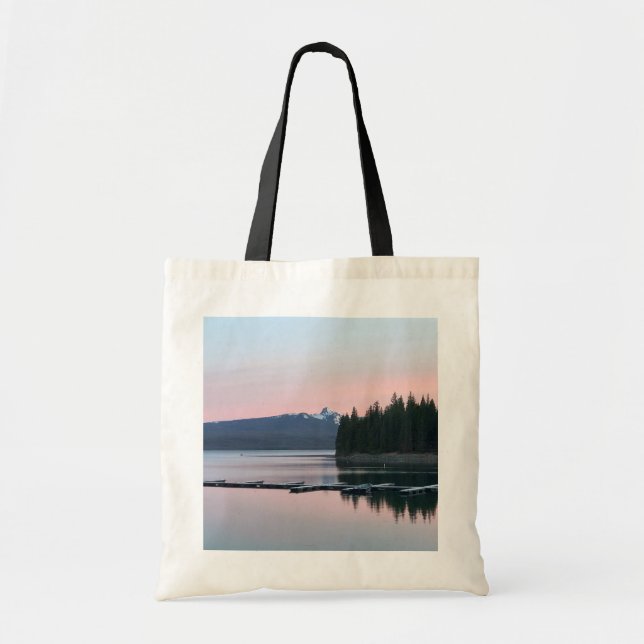 Sunset at Crescent Lake, Oregon Tote Bag (Front)