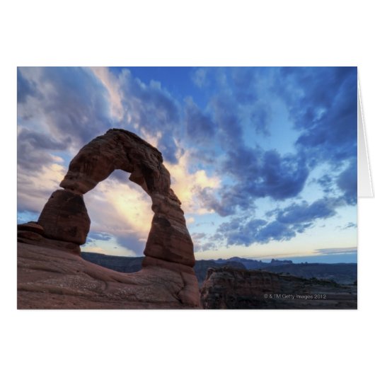 Sunset at Delicate Arch Cards (Front Horizontal)