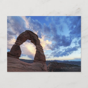 Sunset at Delicate Arch Postcard
