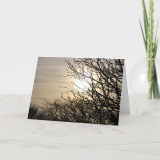 Sunset at Dighty Burn Holiday Card