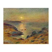 Sunset at Douarnenez by Auguste Renoir