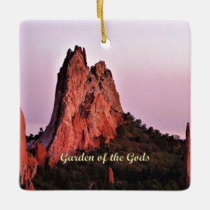 Sunset at Garden of the Gods in Colorado Springs Ceramic Ornament