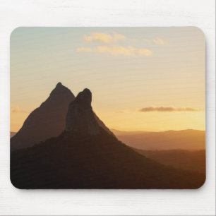 Sunset at Glass House Mountains Summit Australia Mouse Pad