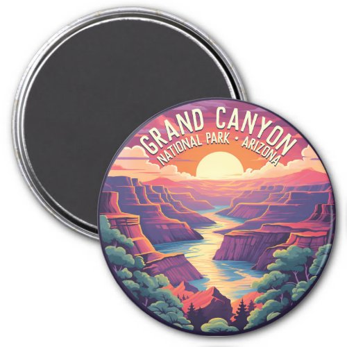 Sunset at Grand Canyon National Park Arizona Magnet