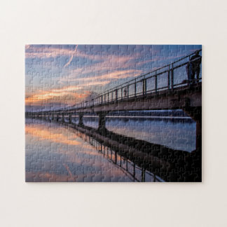 Sunset at Gray's Lake Park Jigsaw Puzzle