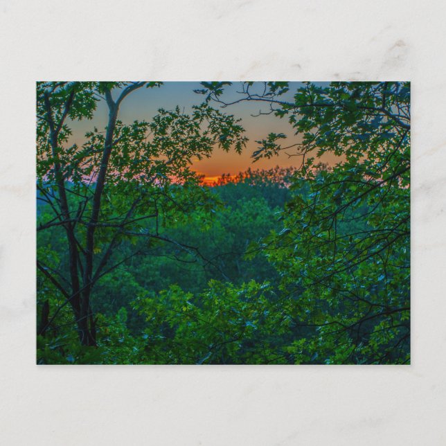Sunset at Highbanks Metropark, Columbus, Ohio Postcard (Front)