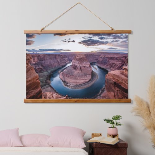Sunset at Horsehoe Bend Hanging Tapestry