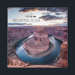 Sunset at Horsehoe Bend Magnet<br><div class="desc">In early spring,  the sun sets behind the iconic Horseshoe Bend near Page Arizona. The desert landscape photo features the Colorado River making a u-turn in the massive canyon.</div>