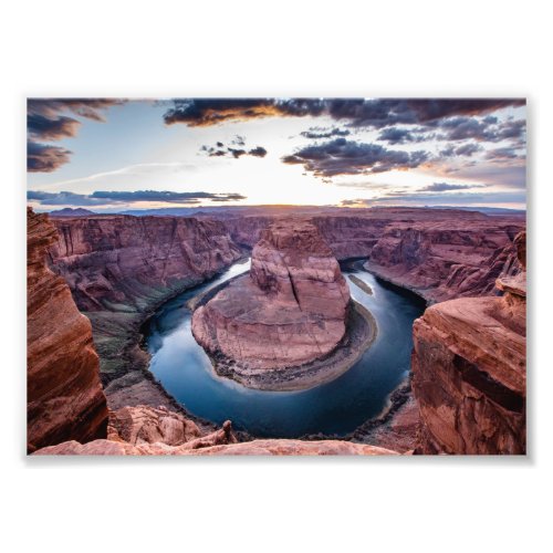 Sunset at Horsehoe Bend Photo Print