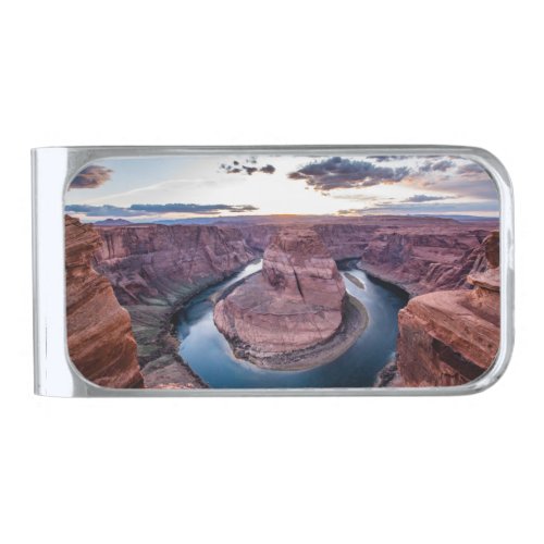 Sunset at Horsehoe Bend Silver Finish Money Clip