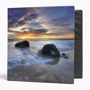 Sunset At Kedonganan Beach Binder