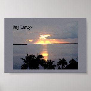 Sunset at Key Largo Poster