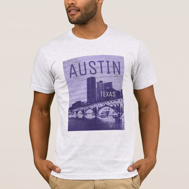 Sunset at Lady Bird Lake Austin Texas T-shirt (Front)