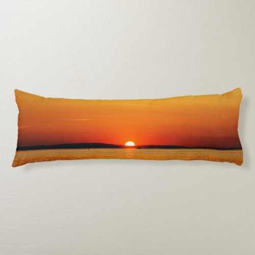 Sunset at Lake Constance Germany Photo Body Pillow