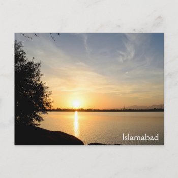Sunset At Lake Postcard by HighSkyPhotoWorks at Zazzle