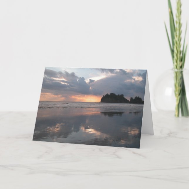 Sunset at LaPush Card (Front)