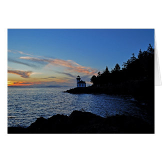 Sunset at Lime Kiln Pt State Park Cards