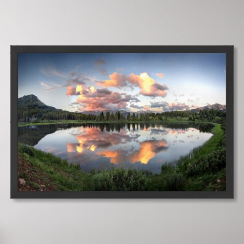 Sunset at Little Molas Lake _ Colorado Trail Framed Art