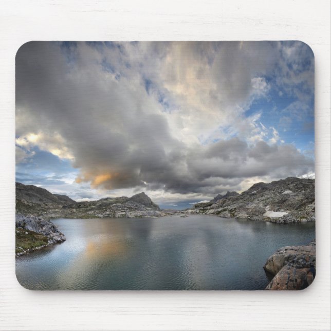 Sunset at Middle Nydiver Lake - Sierra Mouse Pad (Front)