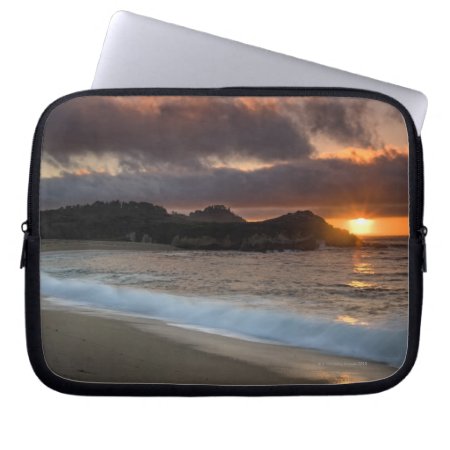 Sunset At Monastery Beach, Carmel, California, Laptop Sleeve